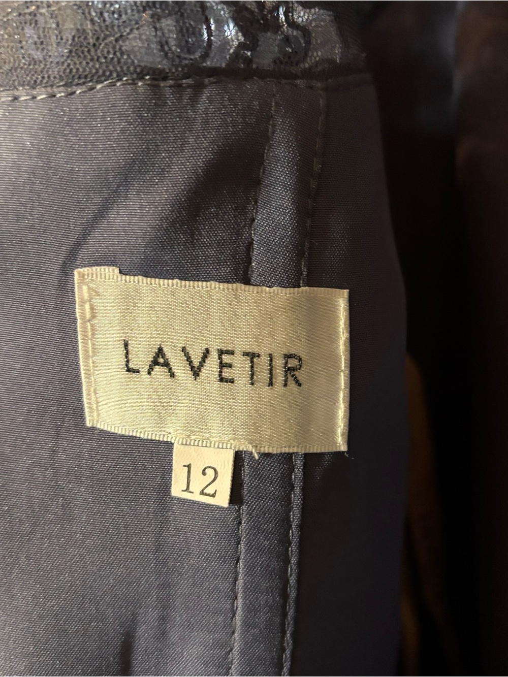 Mother of the Bride/Grandmother Dress NWT Lavevir Size 12 Stormy Blue - Picture 6 of 8
